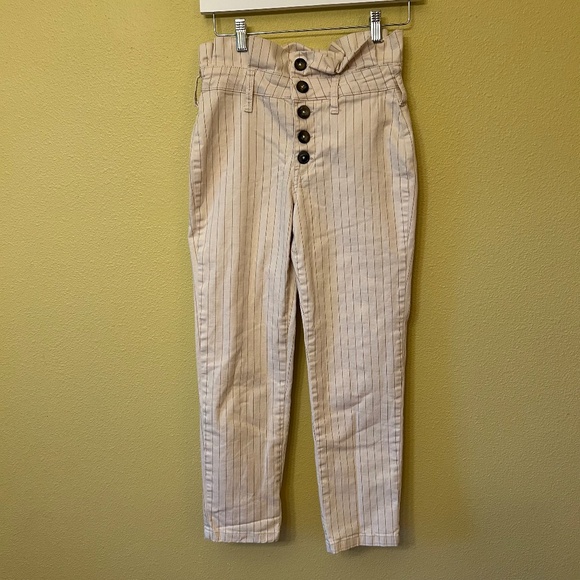 Free People Pants - Free People Paper Bag High Waist Crop Pants, Size 4